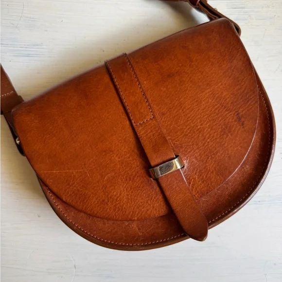 Sezane ORIGINAL design Claude Tan Leather Crossbody Bag 2017/2018 - Picture 2 of 9